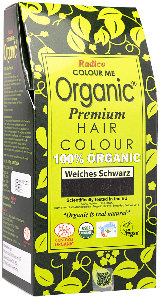 Pflanzenhaarfarbe Weiches Schwarz Radico Pflanzliche Haarfarbe Weiches Schwarz ohne Hintergrund