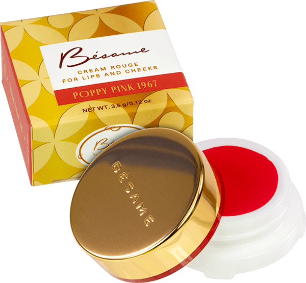 Cream Rouge Poppy Pink Bésame Poppy Cream Rouge ohne Hintergrund
