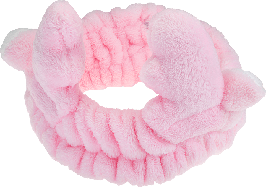 Make-Up-Haarband Rudolph Rosa ohne Hintergrund