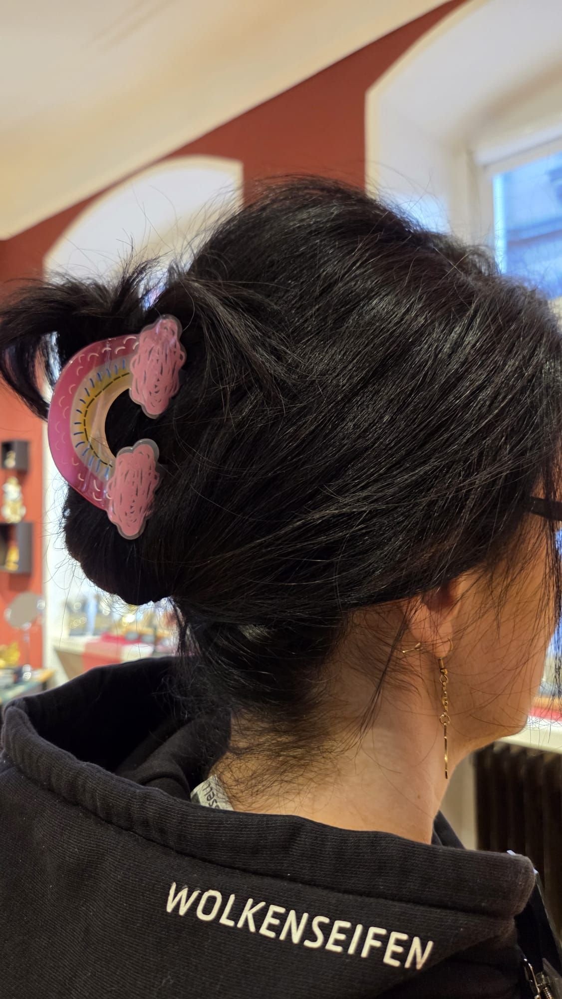 Haarkralle Rainbow Pink