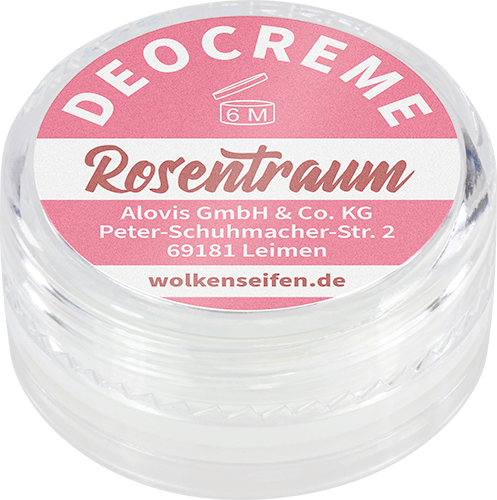 Deocremeprobe Rosentraum Wolkenseifen Deocreme Probe