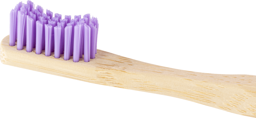 Bambuszahnbürste Hellblau/Lila