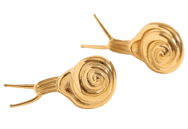 Schnecken-Ohrstecker vergoldet Schnecken-Ohrstecker vergoldet