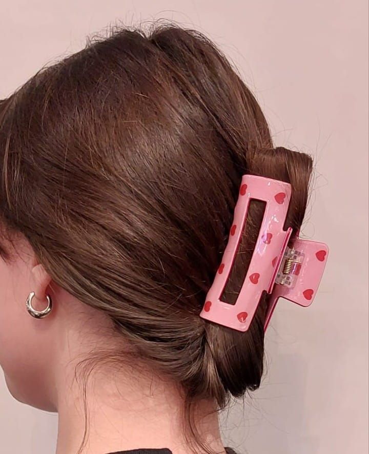 Haarkralle Herzen Pink Haarkralle Herzen Pink