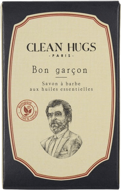 Bart/Gesichtsseife Bon Garcon Clean Hugs Bio-Bart- und Gesichtsseife Bon Garcon ohne Hintergrund