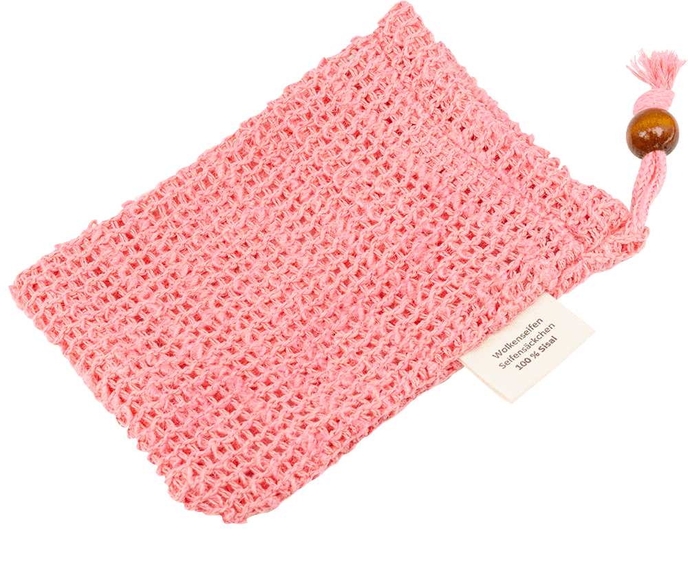 Sisal-Seifensäckchen Pink Sisal-Seifensäckchen Pink