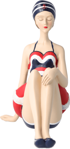 Pinup Schwimmerin rot-weiß-blau Pinup Schwimmerin rot-weiß-blau
