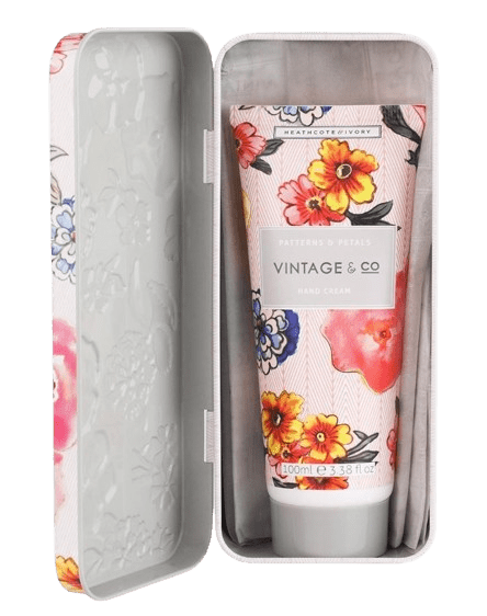 Patterns & Petals Handcreme in a tin