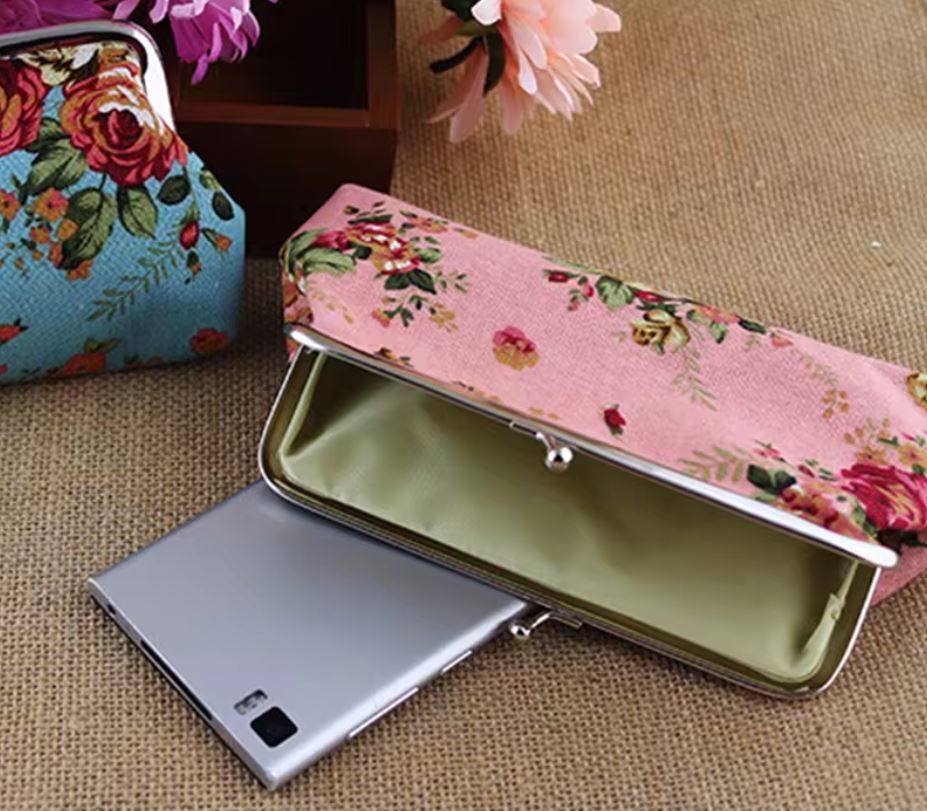 Mini-Clutch Rose Long Rosa