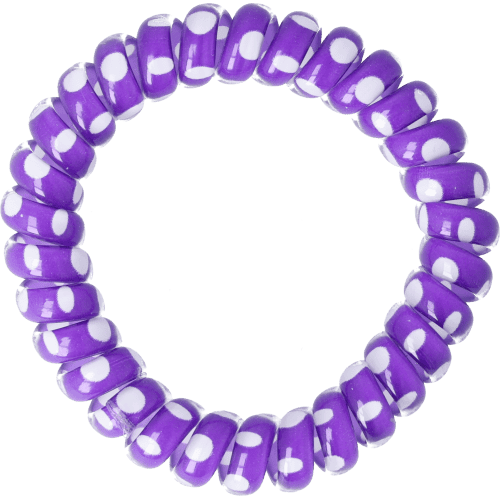 Spiral-Haargummis Flieder-Mix