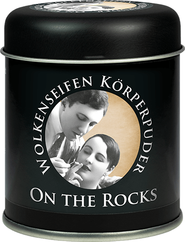 Trockenshampoo (Körperpuder) On the Rocks Streudose ohne Hintergrund