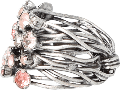 Cages Ring Silber-Rosa Cages Ring Silber-Rosa