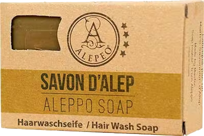 Aleppo-Haarseife mit Propolis Alepposeife Haarwaschseife mit Mandelöl und Propolis ohne Hintergrund