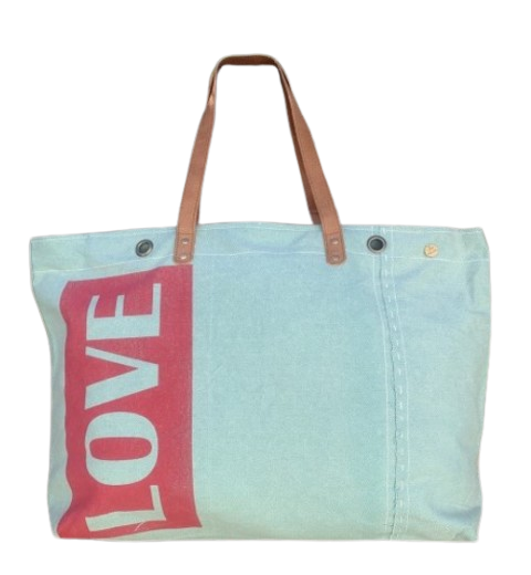 Segeltuchtasche Love Mint Segeltuchtasche Love Mint