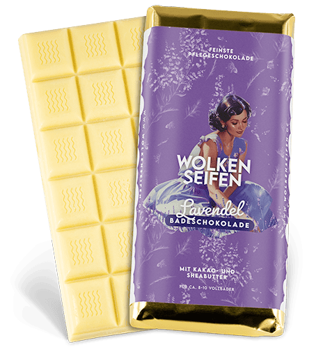 Badeschokolade Lavendel Wolkenseifen Badeschokolade Lavendel
