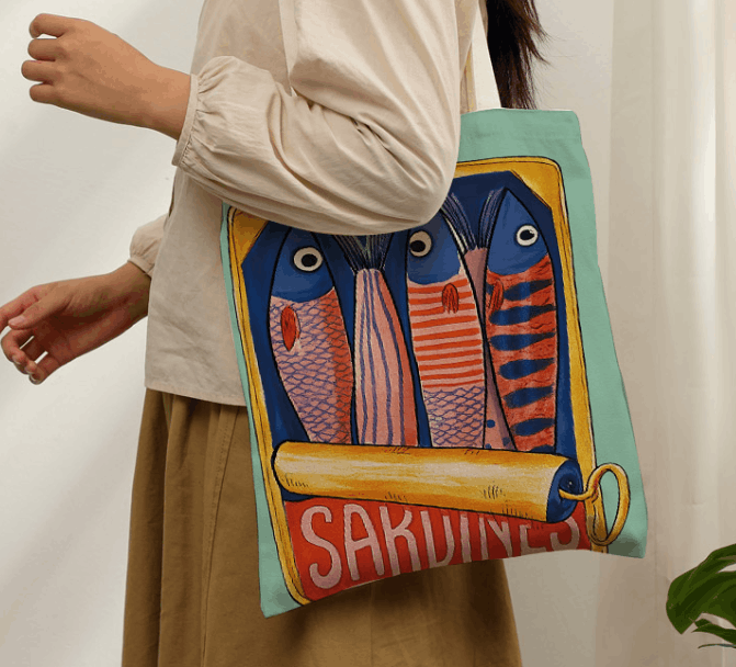 Einkaufsbeutel Sardine Einkaufsbeutel Sardine