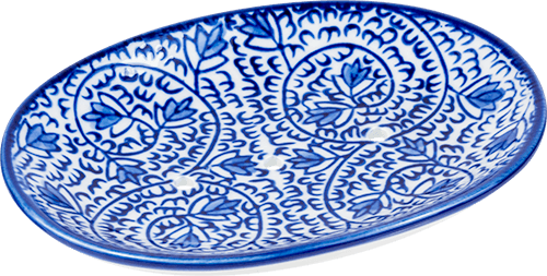 Seifenablage Portugal oval Blättermuster Seifenablage Portugal oval Blättermuster