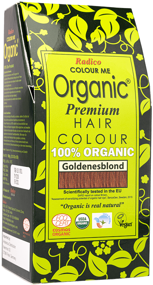 Pflanzenhaarfarbe Goldenes Blond Radico Pflanzliche Haarfarbe Goldenes Blond ohne Hintergrund