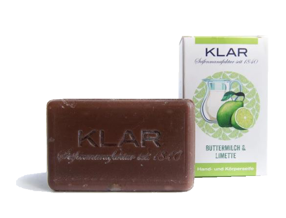 Klar`s Buttermilch & Limette Seife Klar`s Buttermilch & Limette Seife ohne Hintergrund