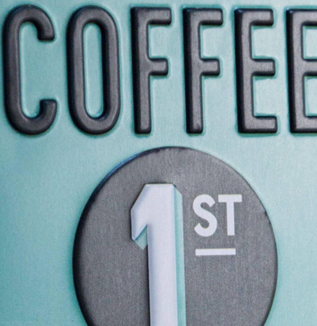 Geschenkdose Coffee First