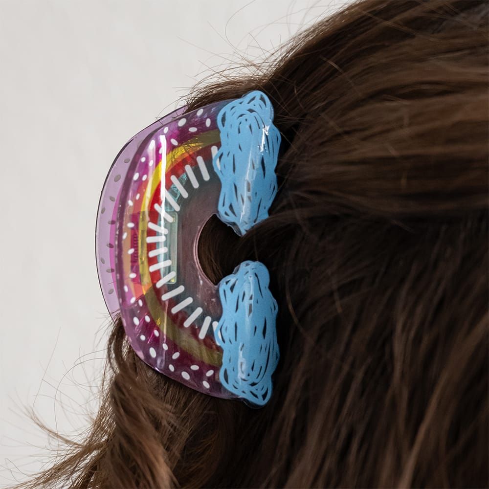 Haarkralle Rainbow blau Haarkralle Rainbow blau