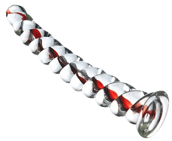 Glas-Dildo Candy Cane