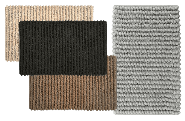 Bommel-Badematte Sparkling Fluffige, weiche Bommel-Badematte
