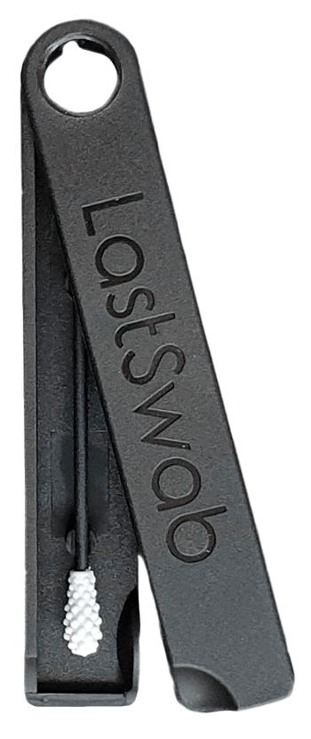 Wattestäbchen Basic Schwarz LastSwab - Wiederverwendbare Wattestäbchen Basic Schwarz ohne Hintergrund