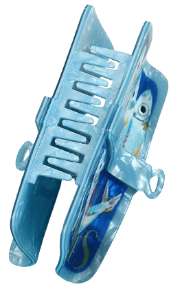 Haarkralle Sardine Blau
