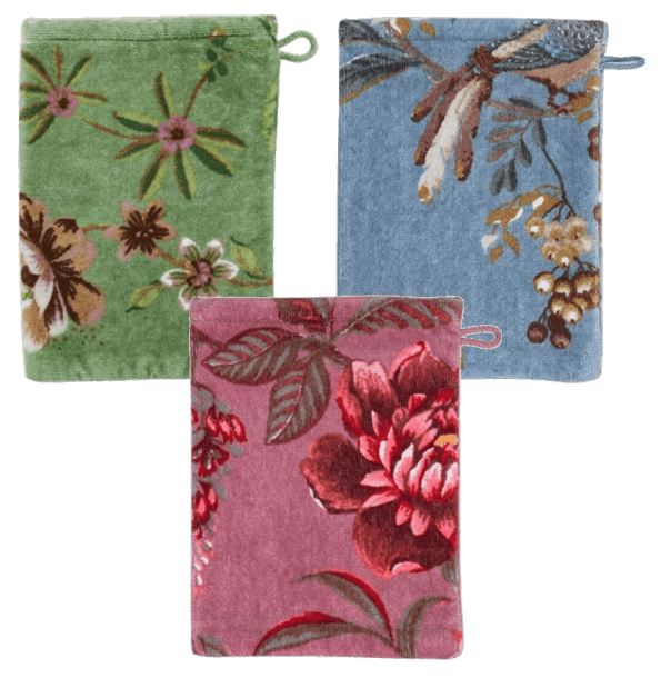 Waschhandschuh Secret Garden 3er Set Pip Studio Waschlappen Secret Garden Set