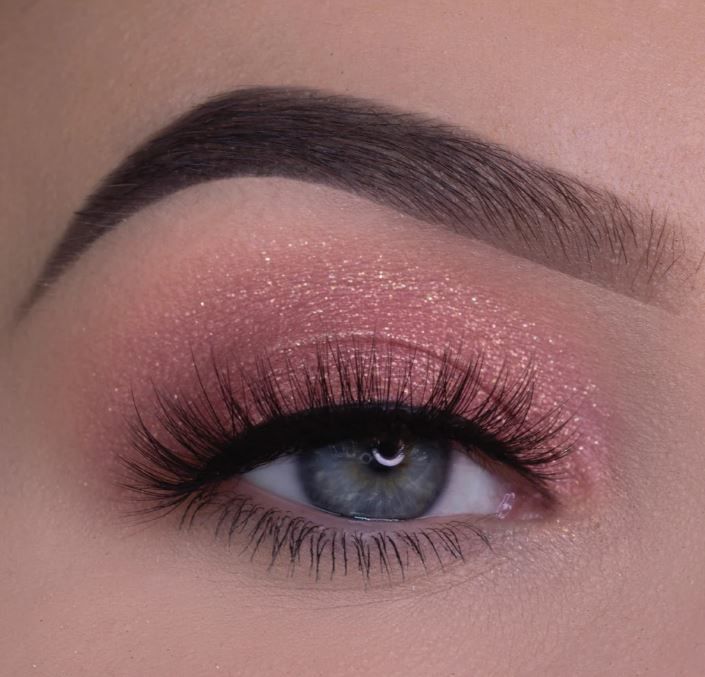 Glitzer-Lidschatten Rose