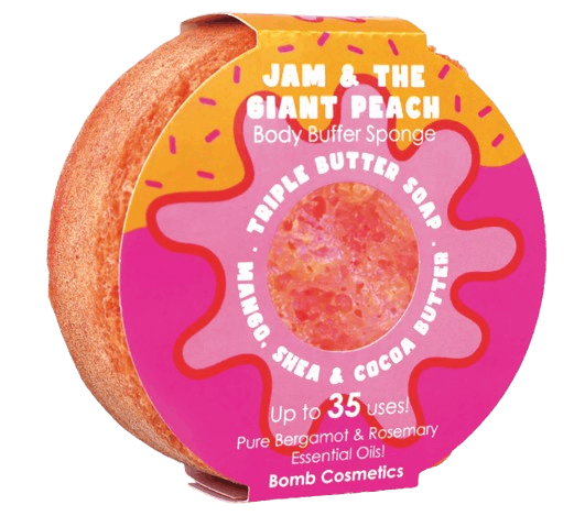 Jam & The Giant Peach Body Buffer Sponge Jam & The Giant Peach Body Buffer Sponge