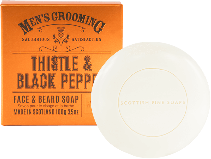 Thistle & Black Pepper Gesichts- und Bartseife Thistle & Black Pepper Gesichts- und Bartseife ohne Hintergrund