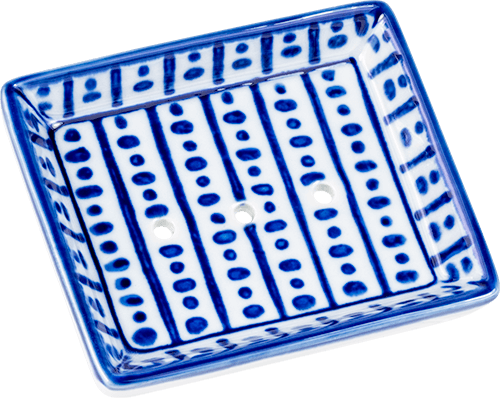 Seifenablage Portugal rechteckig Streifenmuster