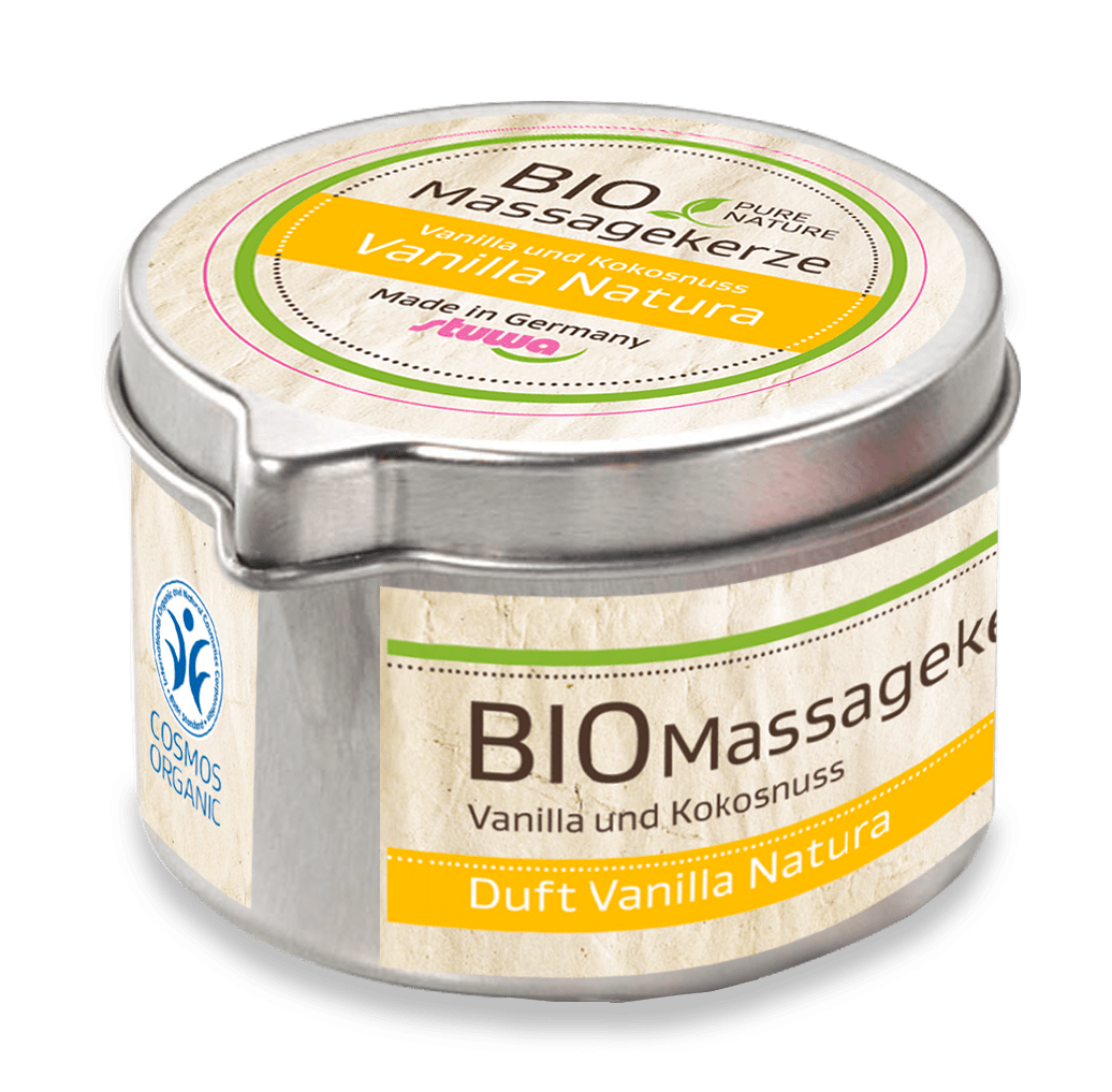 Bio Massagekerze Vanilla Natura Bio Massagekerze Vanilla Natura ohne Hintergrund
