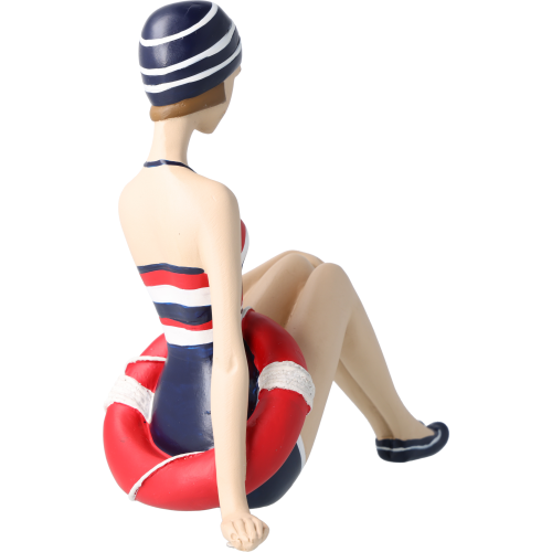 Pinup Schwimmerin rot-weiß-blau Pinup Schwimmerin rot-weiß-blau