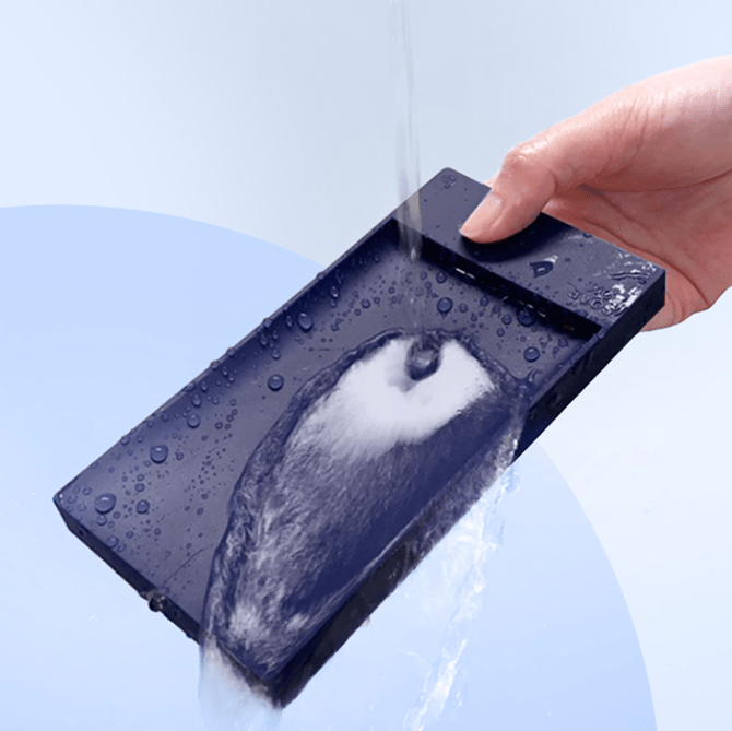 Design-Seifenablage Blau