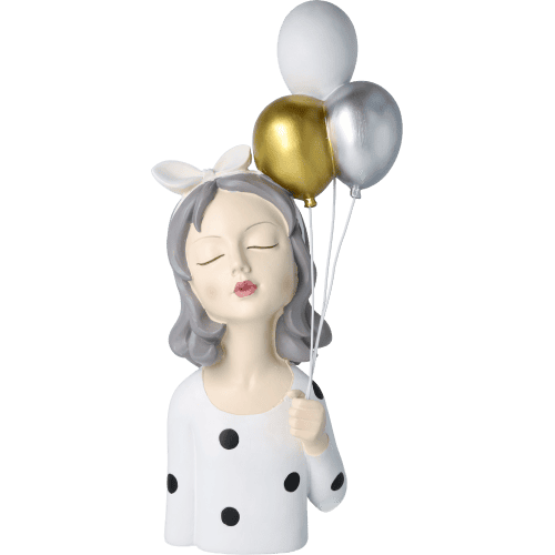Dekofigur Mädchen mit Ballons Büste