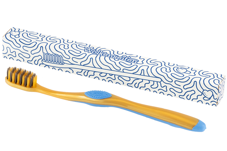 ABS Zahnbürste Gold Blau Wolkenseifen zahnbürste Gold Silber