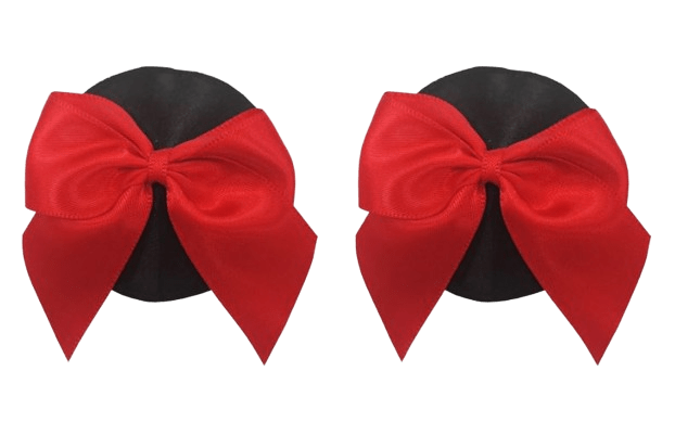 Nipple Cover Schleife rot