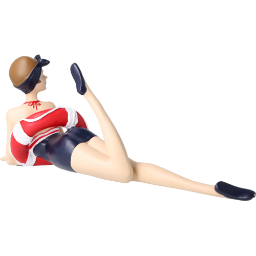 Pinup Schwimmerin liegend Pinup Schwimmerin liegend