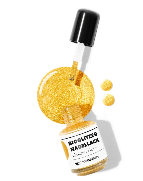 Bioglitzer-Nagellack Gold