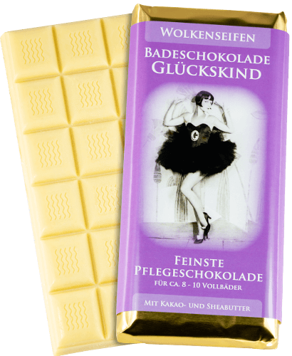 Badeschokolade Glückskind Badeschokolade Glückskind ohne Hintergrund