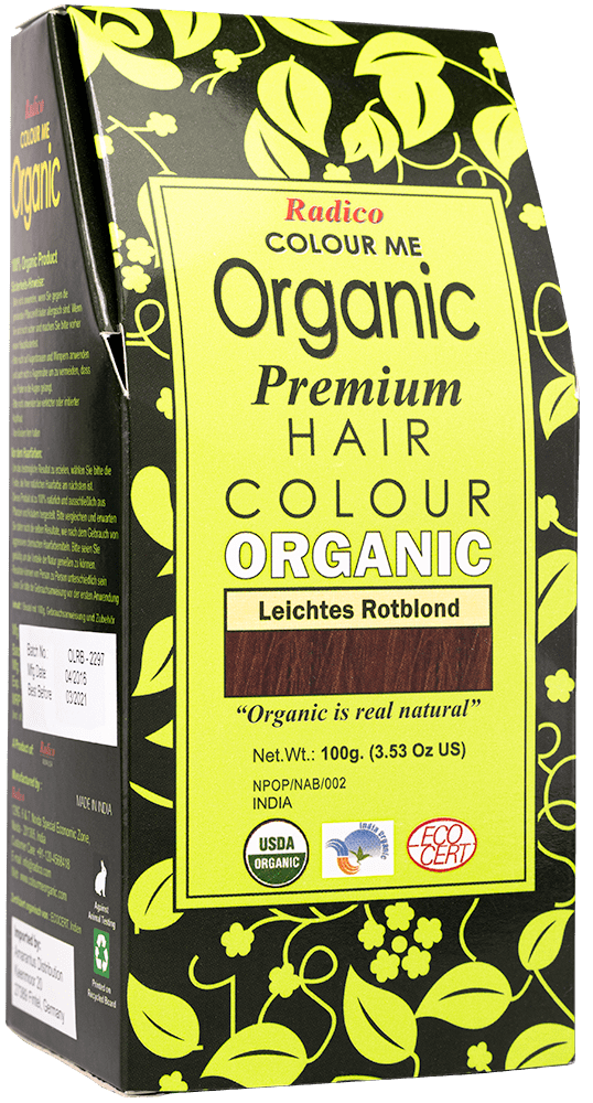Pflanzenhaarfarbe Leichtes Rotblond Radico Pflanzliche Haarfarbe Leichtes Rotblond ohne Hintergrund