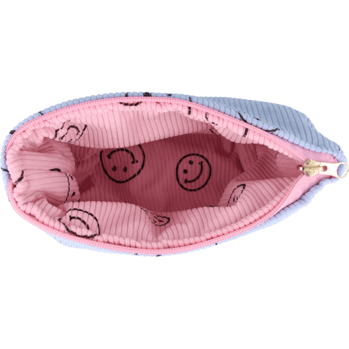 Kosmetiktasche Smiley Pink/blau Kosmetiktasche Smiley Pink/blau