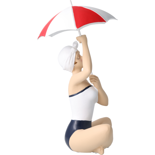 Pinup Schwimmerin mit Schirm Pinup Schwimmerin mit Schirm