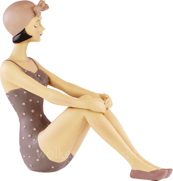 Pinup sitzend taupe Pinup sitzend taupe