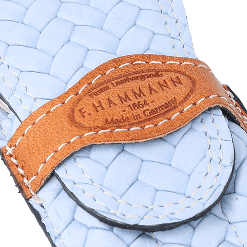 Maniküre-Etui Leder hellblau-braun Maniküre-Etui Leder hellblau-braun