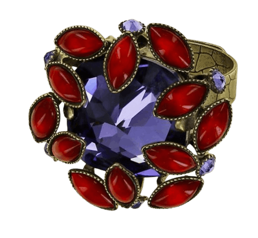 Alien Anemone Ring Rot-Lila Alien Anemone Ring Rot-Lila