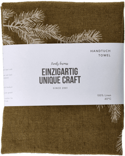 Geschirrtuch Kranz Olive-Gold Geschirrtuch Kranz Olive-Gold